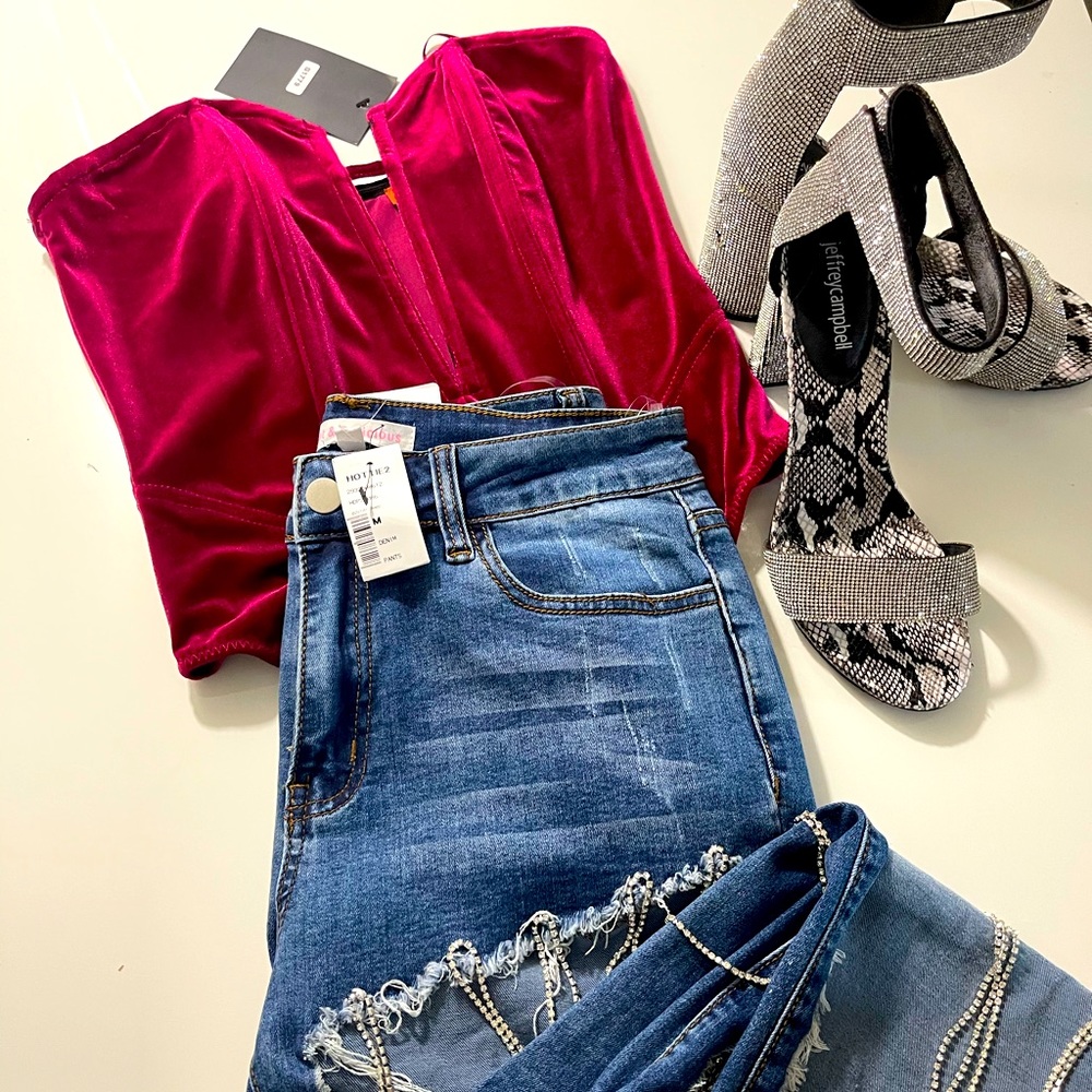 Fuchsia Corset Body Suit